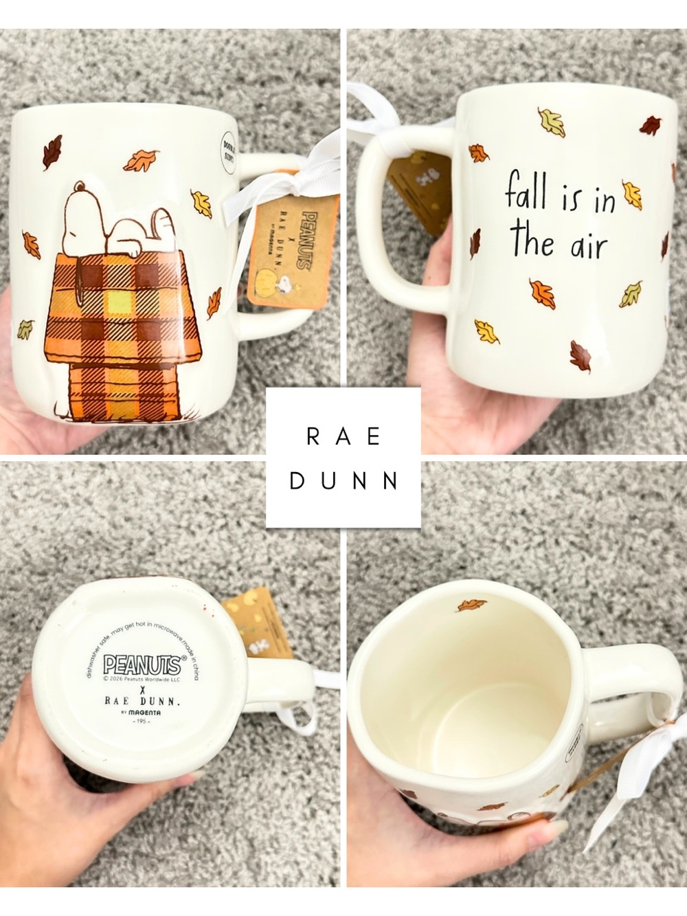 Rae Dunn Peanuts Snoopy Mug